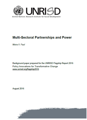 Multi-Sectoral Partnerships and Power